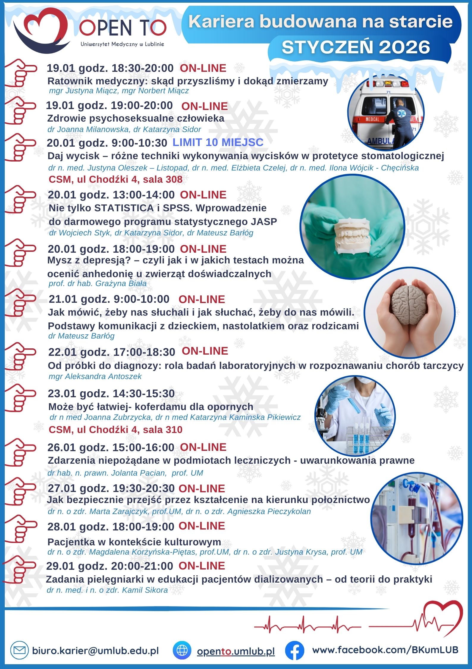 Harmonogram OpenTo na styczeń 2026